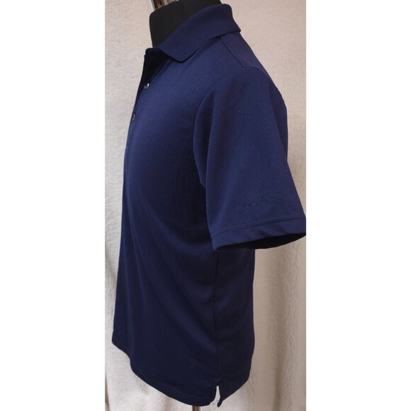 Ben Hogan Performance Mens Small Blue Textured Short Sleeve Golf Polo Shirt - Picture 5 of 12